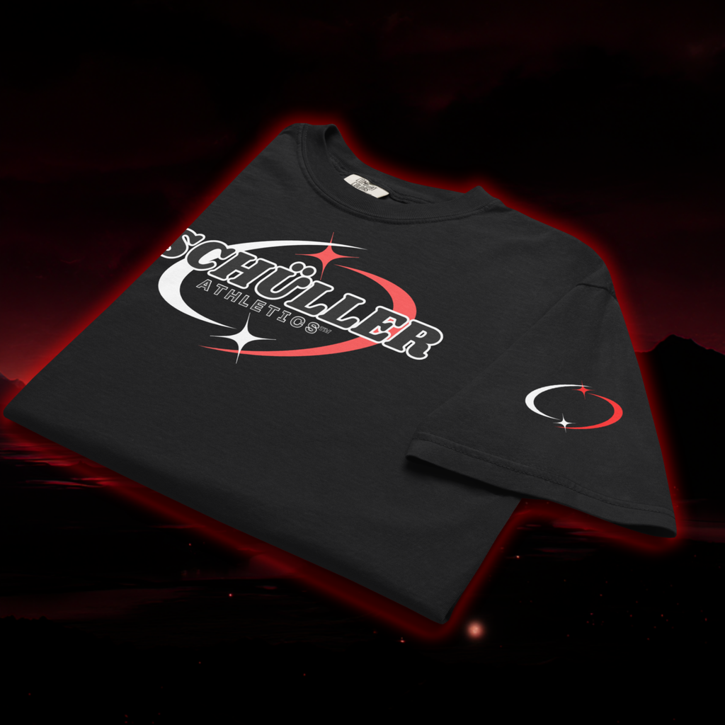 Retro Gym Shirt – Orbit Heavy Logo (Maschina Fit)