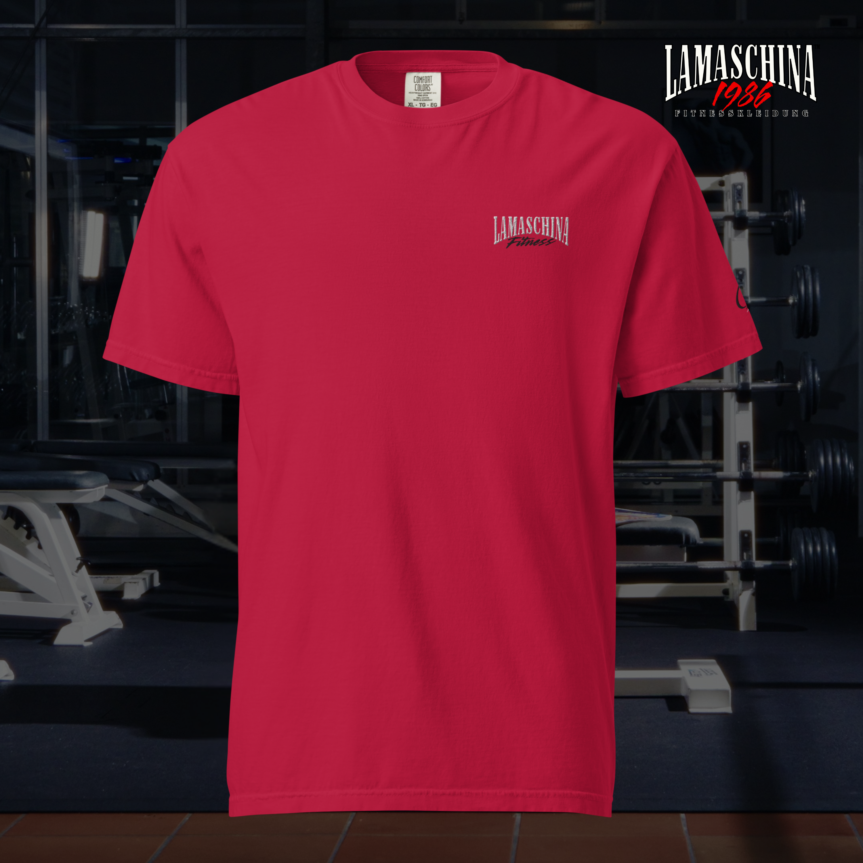 80s Gym Shirt – La Maschina 1986 Fitness (Embroidered)