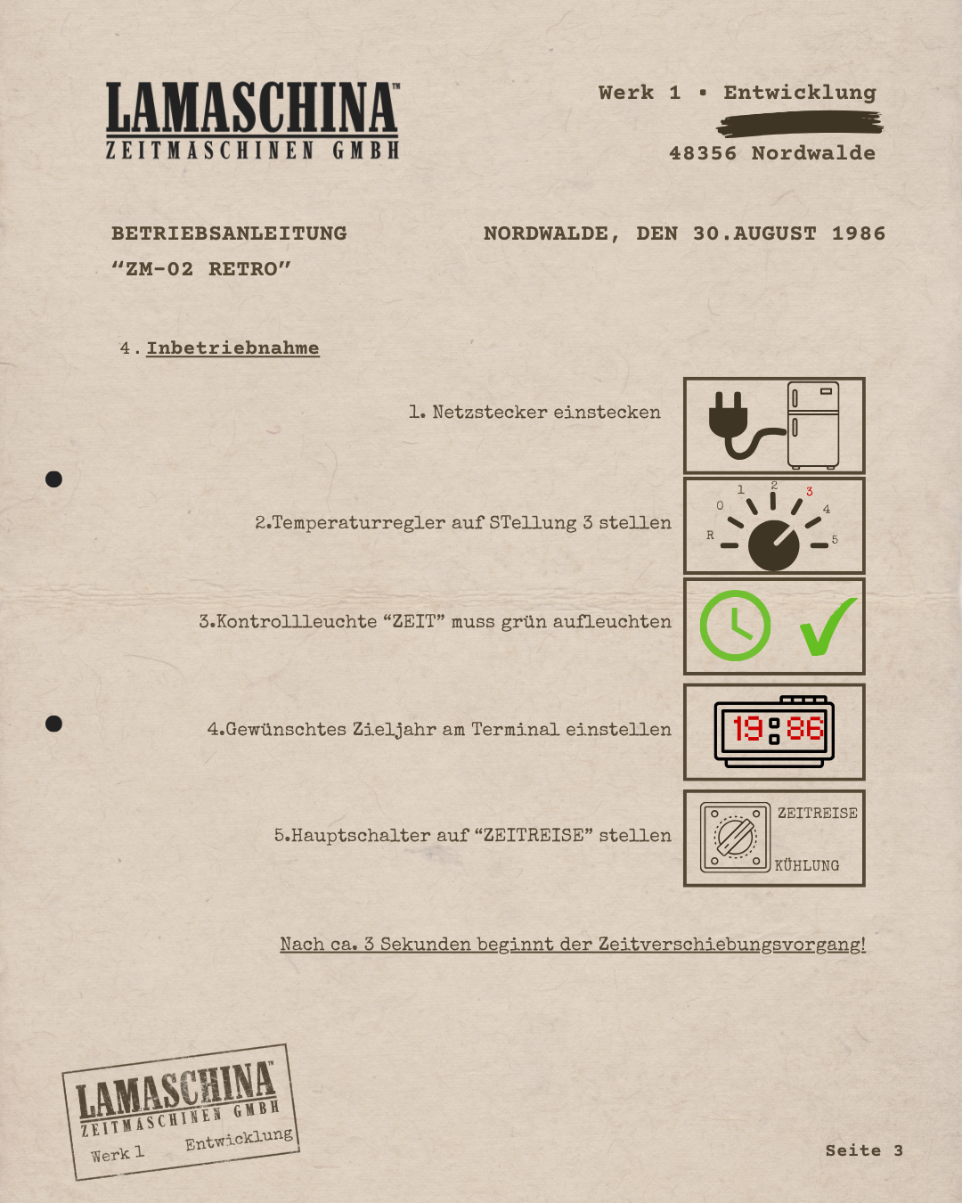Zeitmaschine ZM 02 Retro