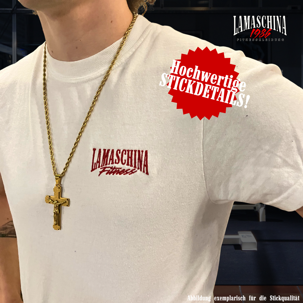 80s Gym Shirt – La Maschina 1986 Fitness (Embroidered)