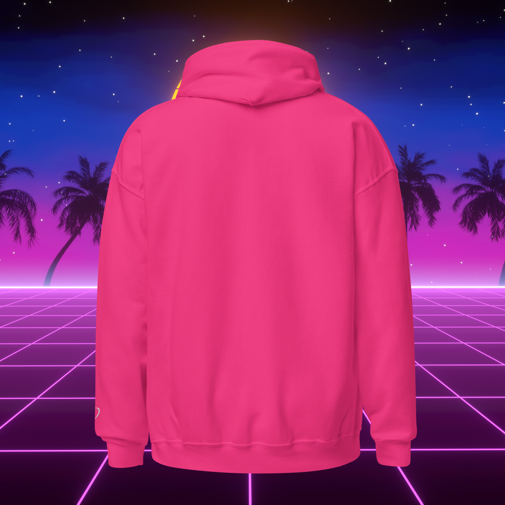 Retro Gym Hoodie – Flamingo Pink Edition