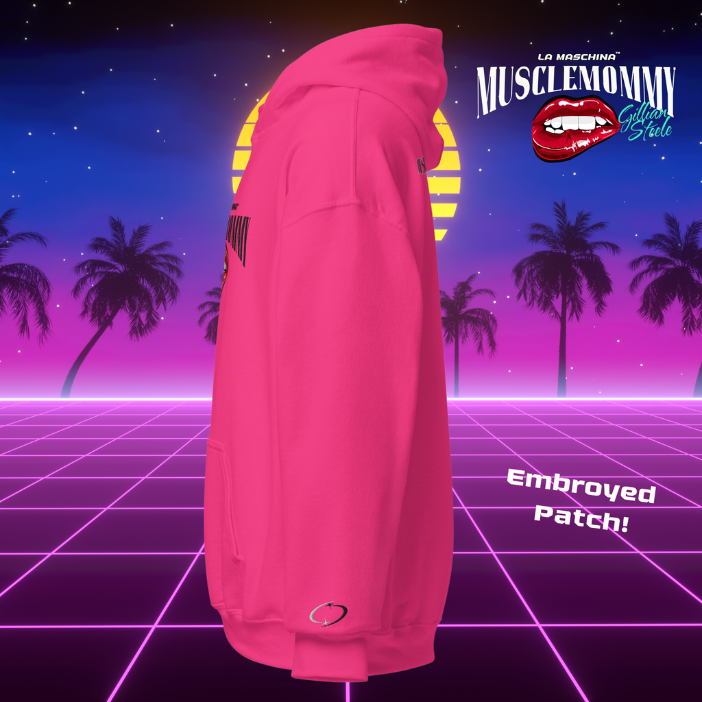 80s Gym Hoodie – Muscle Mommy Signature PINK