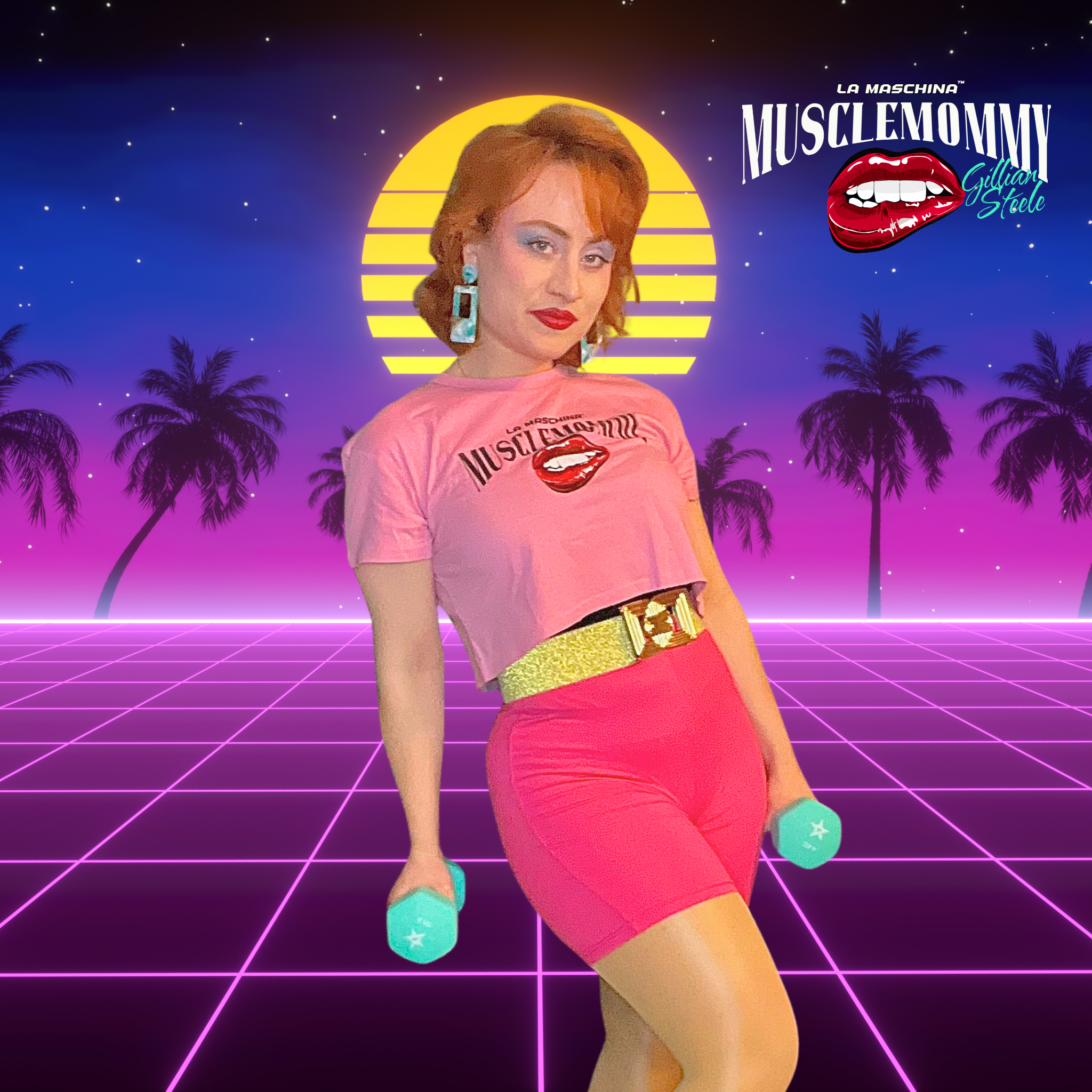 Retro Gym Crop Top – Muscle Mommy