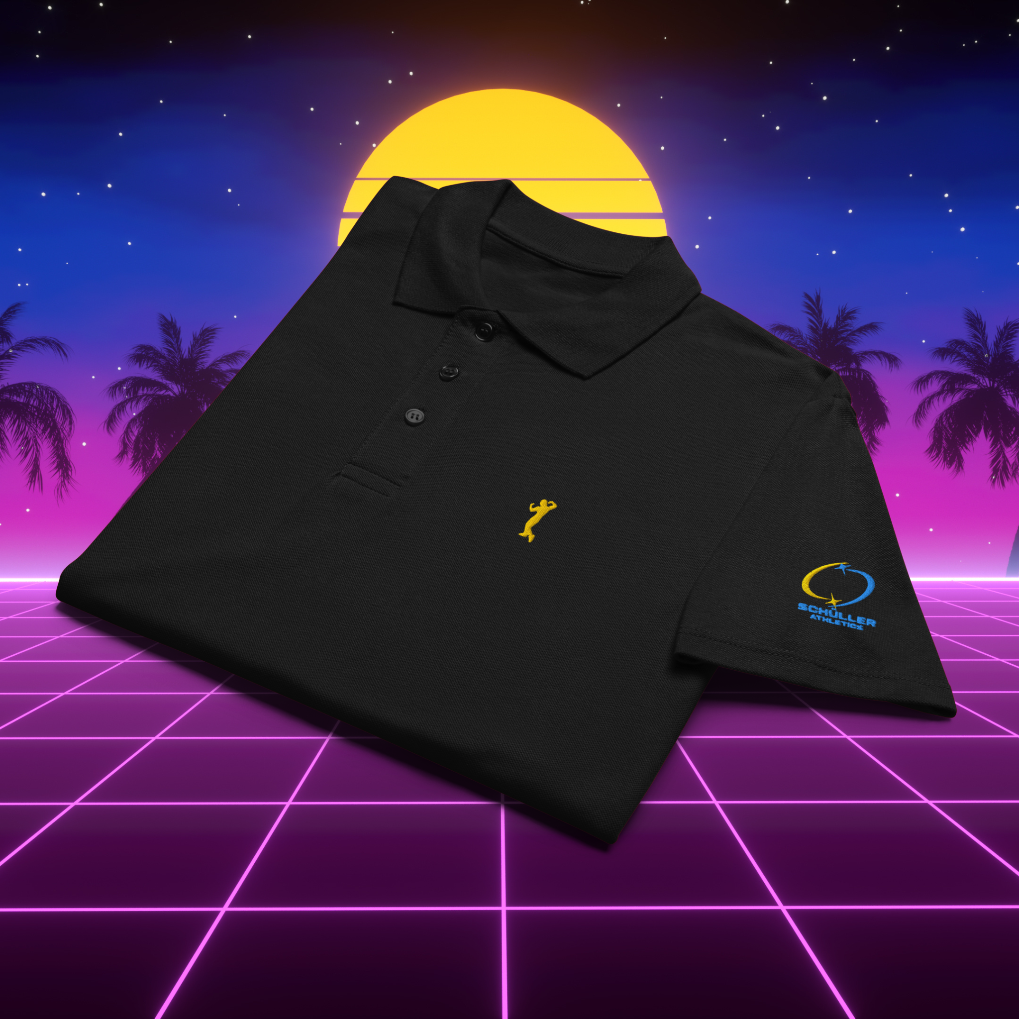 Retro Polo Shirt – Bodybuilding Vintage Style