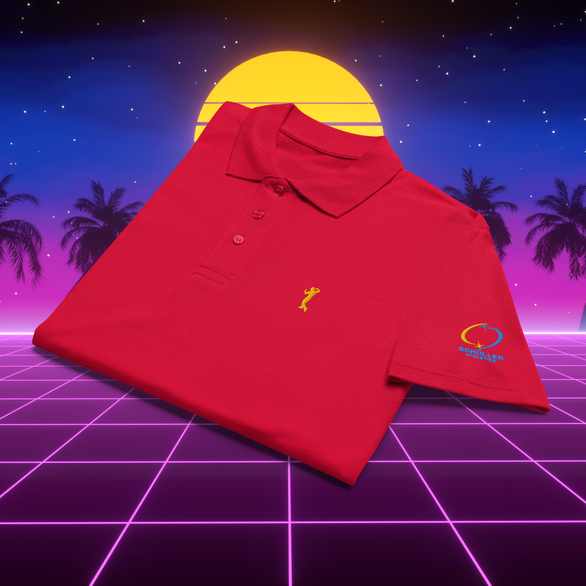 Retro Polo Shirt – Bodybuilding Vintage Style