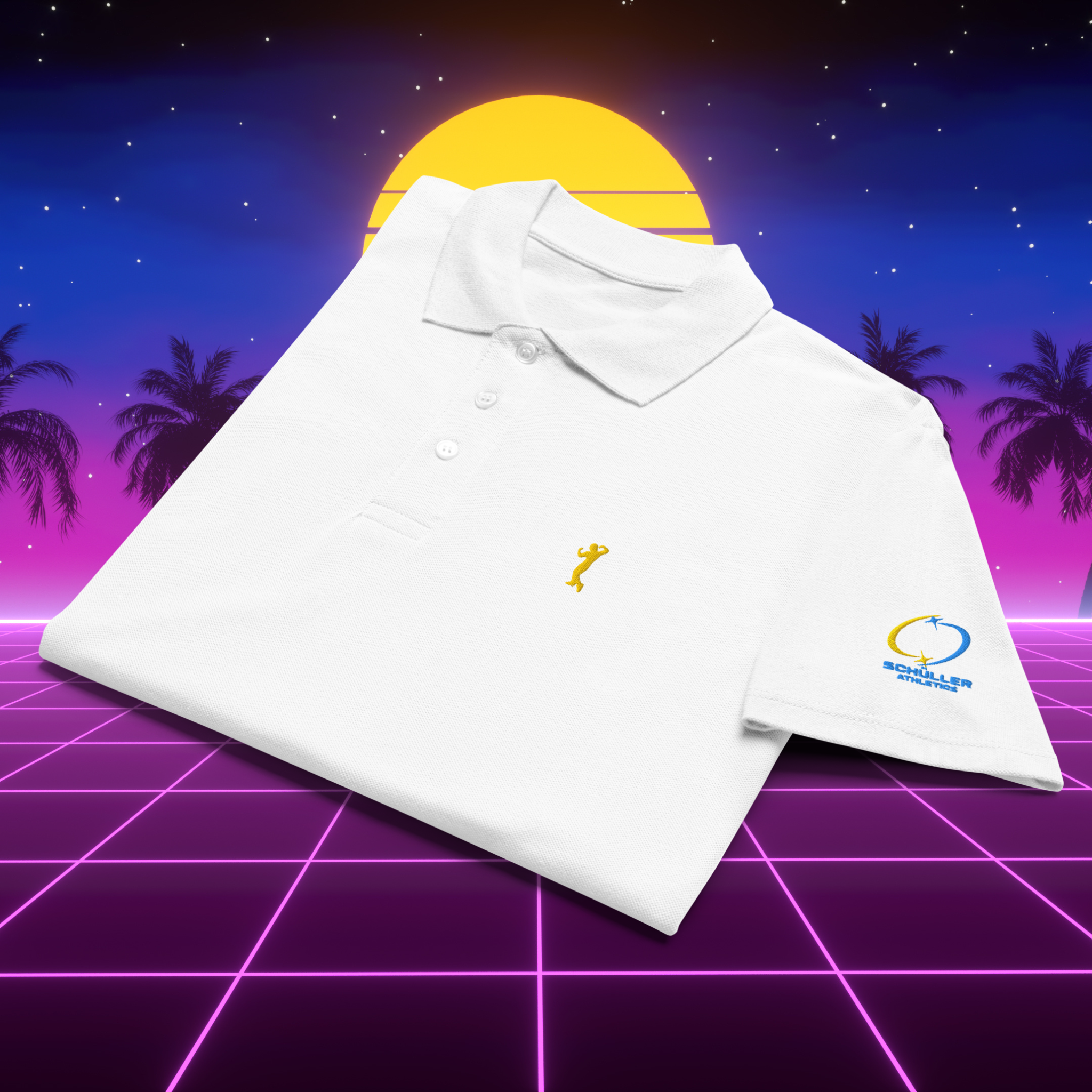 Retro Polo Shirt – Bodybuilding Vintage Style